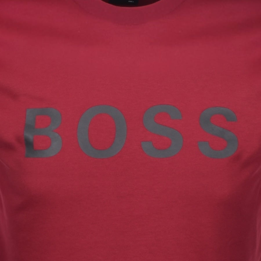 Alternative Image for ProductBOSS Crew Neck Tiburt Logo T Shirt Red3